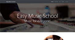 Desktop Screenshot of easymusicschool.com