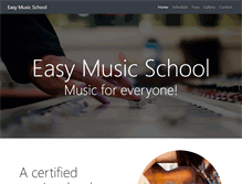 Tablet Screenshot of easymusicschool.com